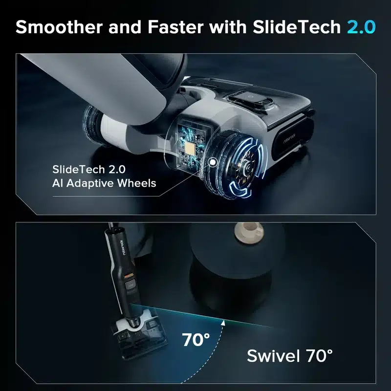 دسته جاروشارژی زمین شوی بخارشو A30 pro Steam