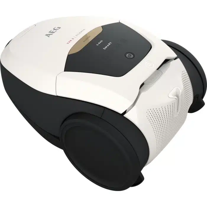 جاروبرقی AEG VX82-1-ALR بصورت خوابیده با پشت زمینه سفید