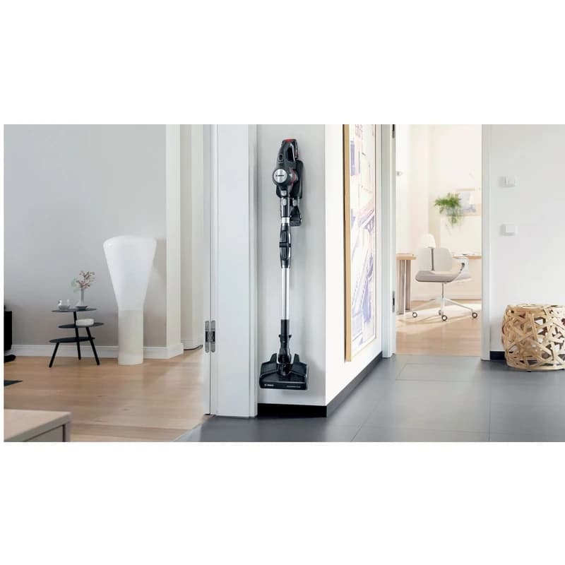 جاروشارژی عصایی بوش مدل Bosch BCS711GB نصب شده روی دیوار