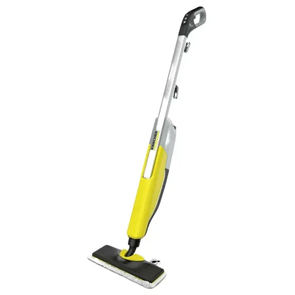 بخارشوی عصایی کارچر مدل SC2 Upright easyfix │ زرد و بصورت ایستاده باپشت زمینه سفید