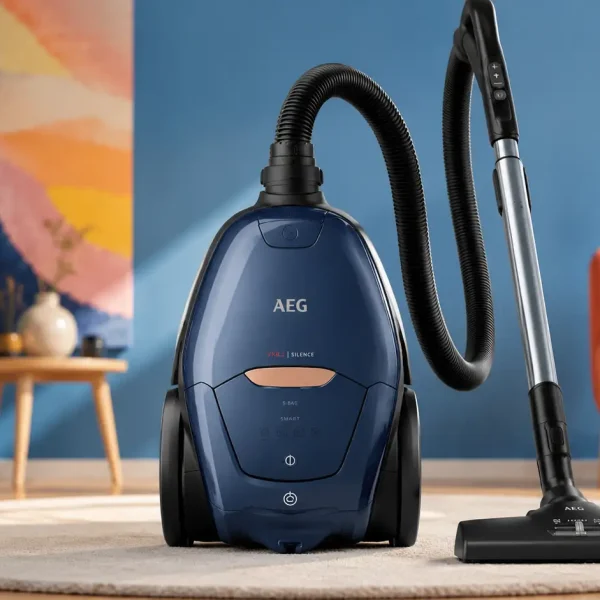 جاروبرقی AEG VX82-1-5DB در فضای مدرن خانه؛ تصویر شاخص مقاله نقد و بررسی تخصصی