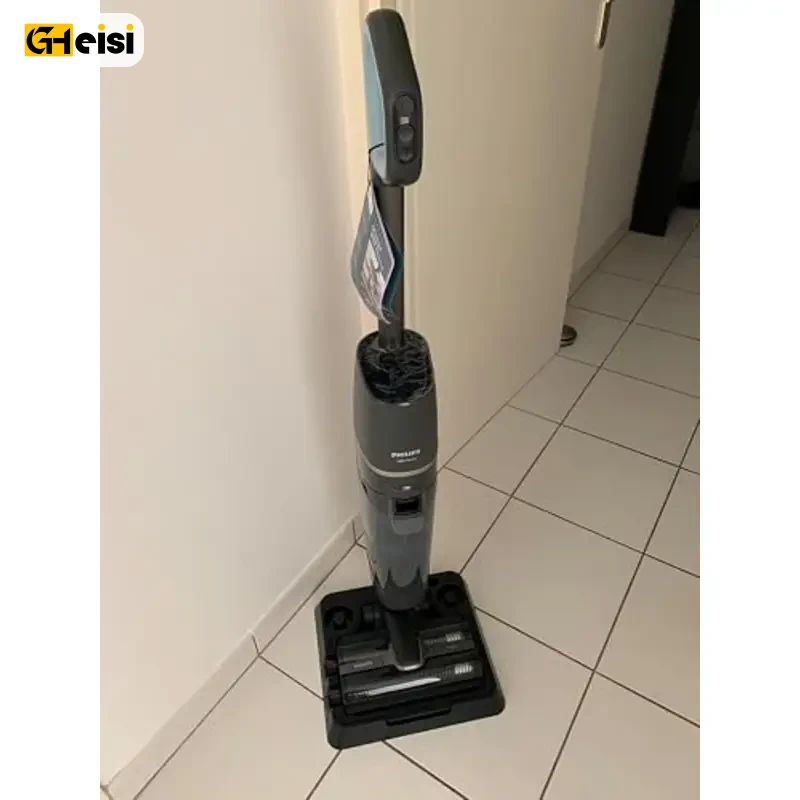 جاروشارژی و زمین شوی فیلیپس مدل XW7110 بر روی پایه شارژ خود