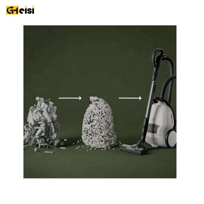 تبدیل بازیافت به جنس بدنه جاروبرقی آ ا گ مدل AB81U1SW سری 8000